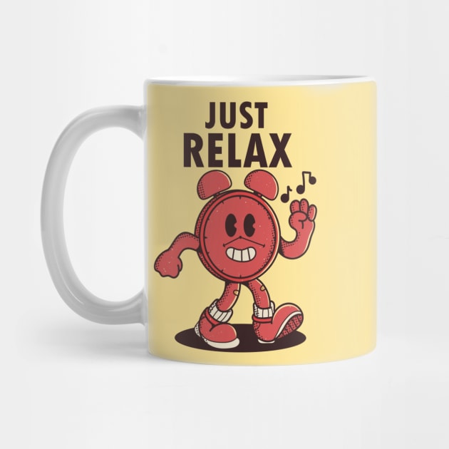 Just Relax, Alarm Clock Cartoon by FlashCraft.co